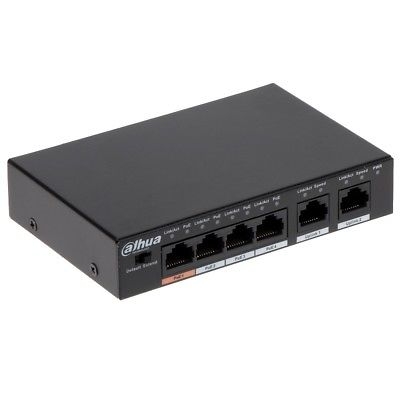 Switch di rete 3 Porte PoE + 1 Porta Hi-PoE + 2 Porte 10/100Mbps 60W