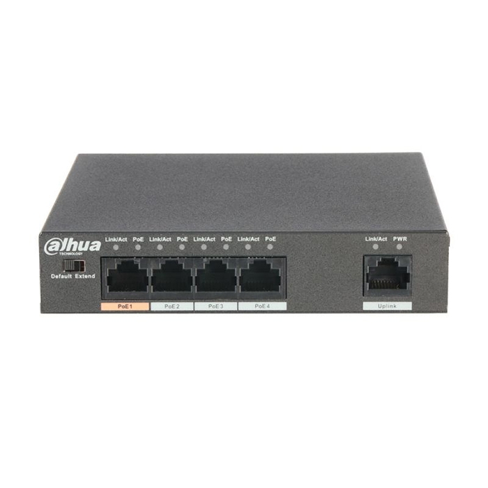 Switch di rete 3 Porte PoE + 1 Porta Hi-PoE + 1 Porta 10/100Mbps 60W