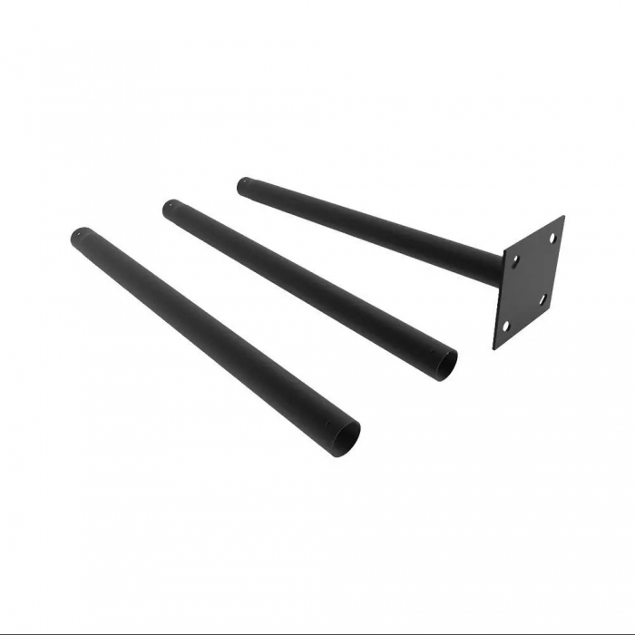 Palo da giardino altezza 3m Diametro 70-75 IP65 Colore Nero