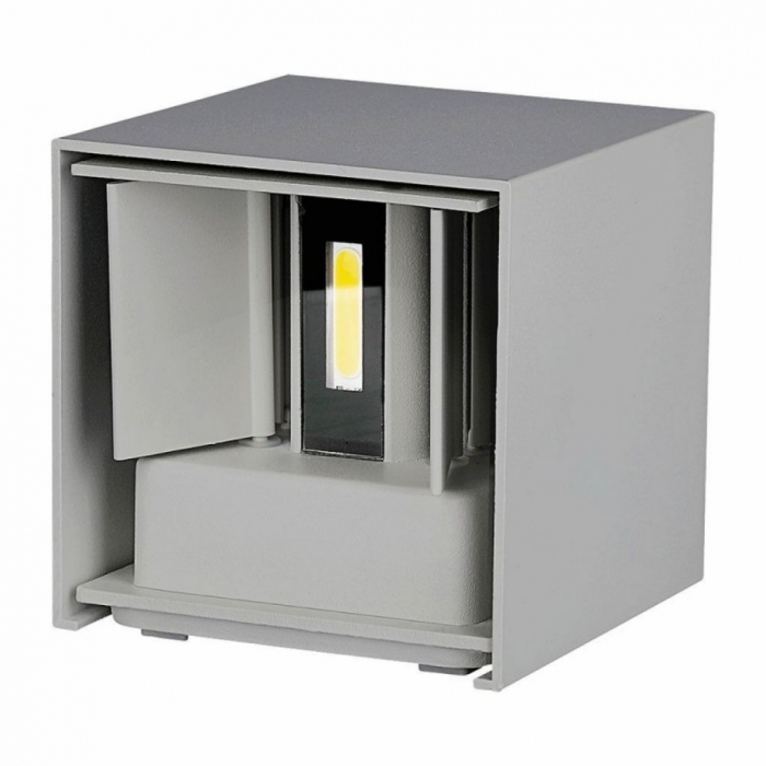 5W Wall Lamp With Bridglux Chip Grey Body Square IP65 4000K