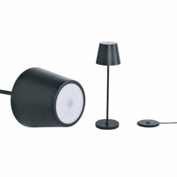 2W Table Lamp (4400mA Battery) IP54 Corpo Nero 3000K
