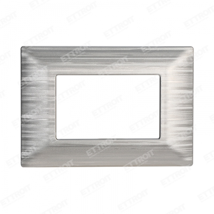PLACCA 3P SILVER SATINATO