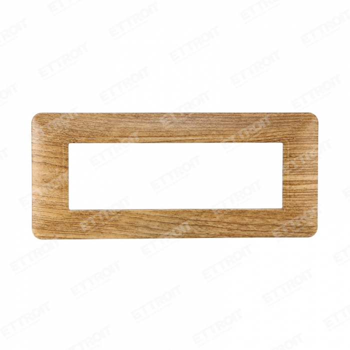PLACCA PLASTICA 6P LEGNO SCURO