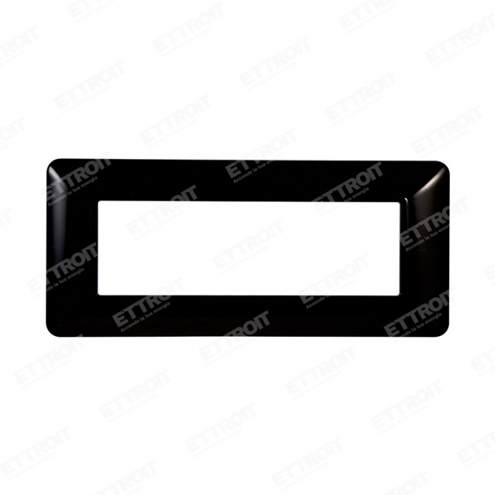 PLACCA PLASTICA 6P NERO