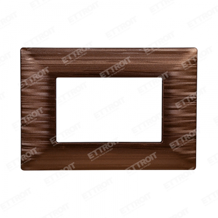 PLACCA 3P BRONZO SATINATO