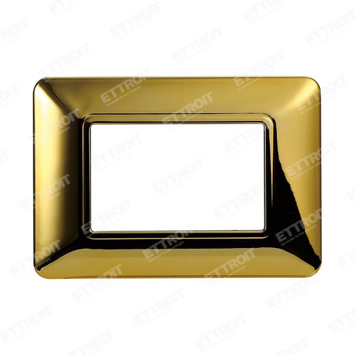 PLACCA PLASTICA 3P ORO LUCIDO