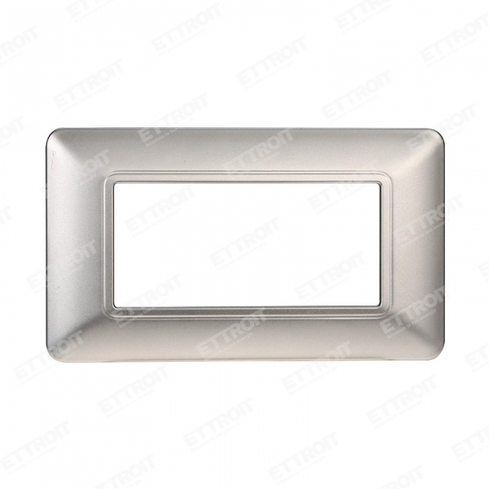 PLACCA PLASTICA 4P SILVER