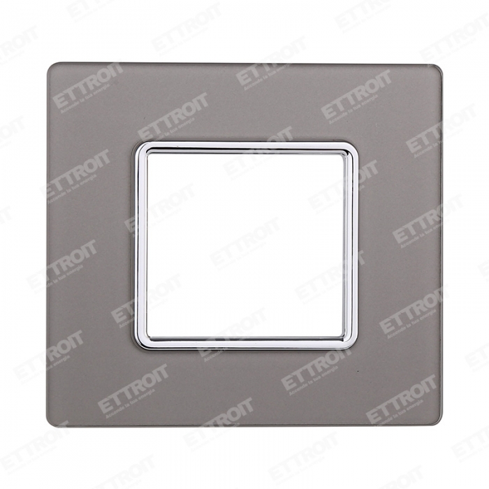 PLACCA VETRO 2P SILVER