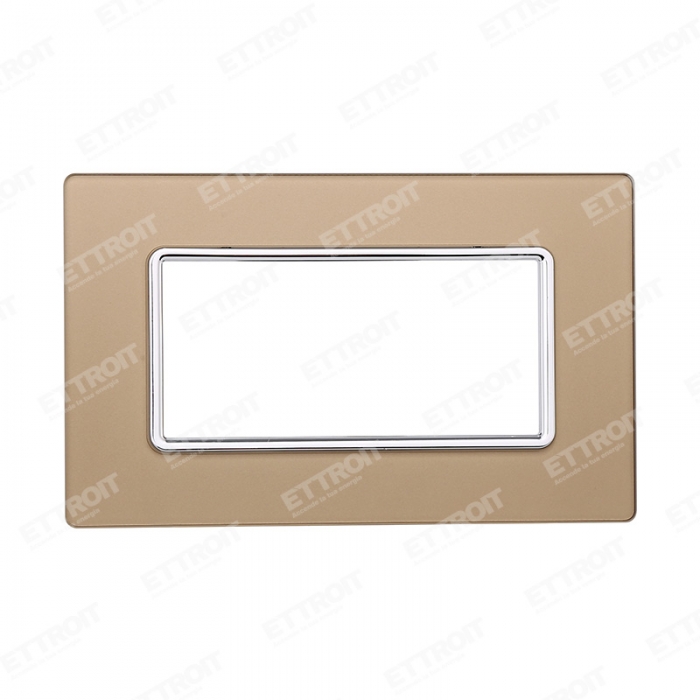 PLACCA VETRO 4P ORO