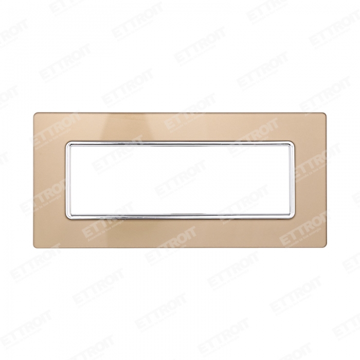 PLACCA VETRO 6P ORO