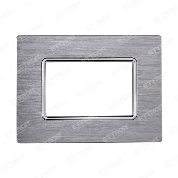 PLACCA ALLUMINIO 3P SILVER LUCIDO