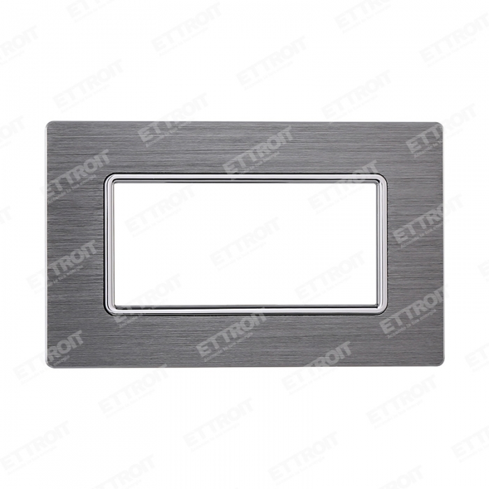 PLACCA ALLUMINIO 4P SILVER