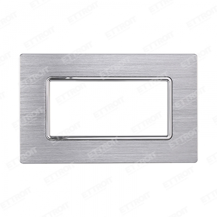 PLACCA ALLUMINIO 4P SILVER LUCIDO