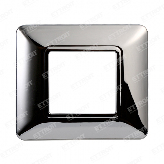 PLACCA PLASTICA 2P CROMATO LUCIDO