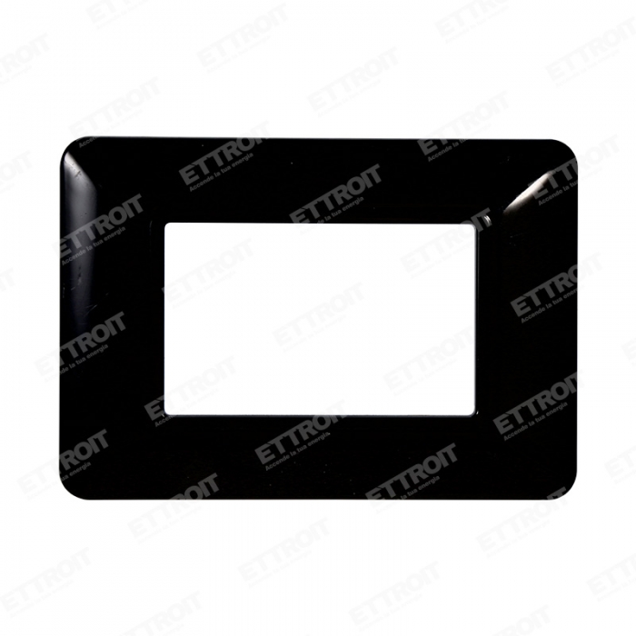 PLACCA PLASTICA 3P NERO