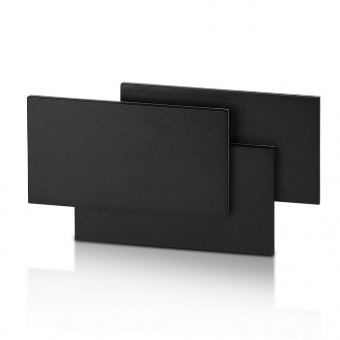 12W LED Wall Light Black Body 3000K IP20