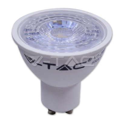 LED Spotlight - 7W GU10 Plastic With Lens 4000K Dimmable 38°