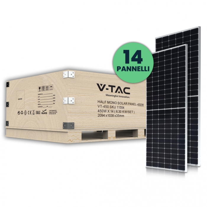 6.3KW Mono Solar Panel Set (14x450W 35MM )