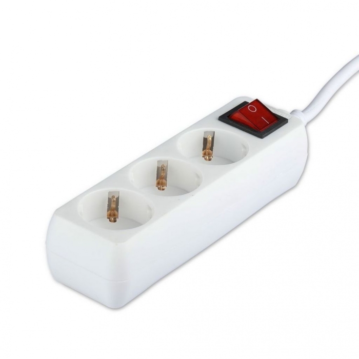 3 Ways Socket Switch Cable 1.5m