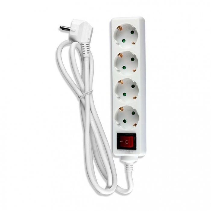 4 Ways Socket Switch Cable 1.5m