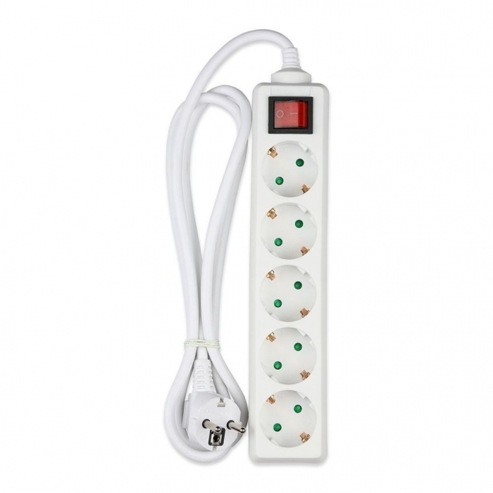 5 Ways Socket Switch Cable 1.5m