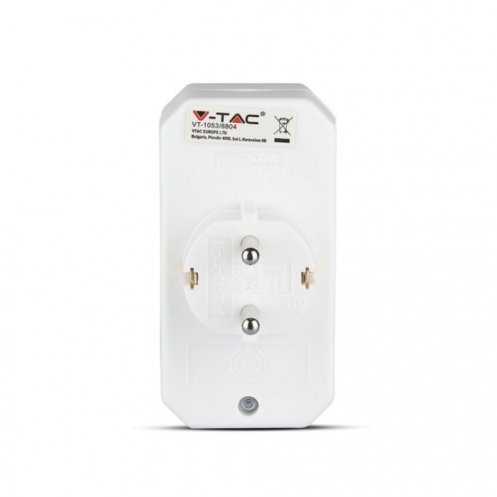 Adapter 2 x 2.5A 1 x 16A White