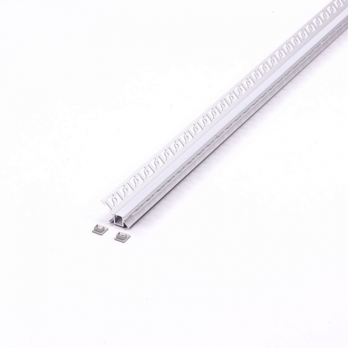 Kit di montaggio per strisce LED in alluminio con diffusore Opaco interno 2000mm