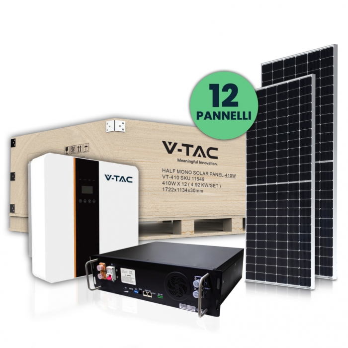 5kW Super Promo Mono Solar Set 30MM + Inverter + Battery ( 11549 + 11508 + 11377 ) CEI-021 ITALY