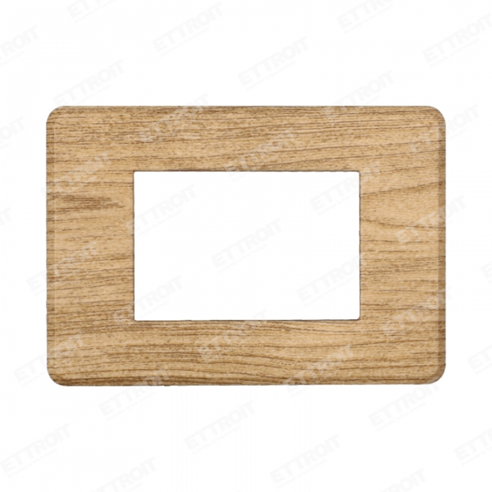 PLACCA SLIM 3P LEGNO SCURO