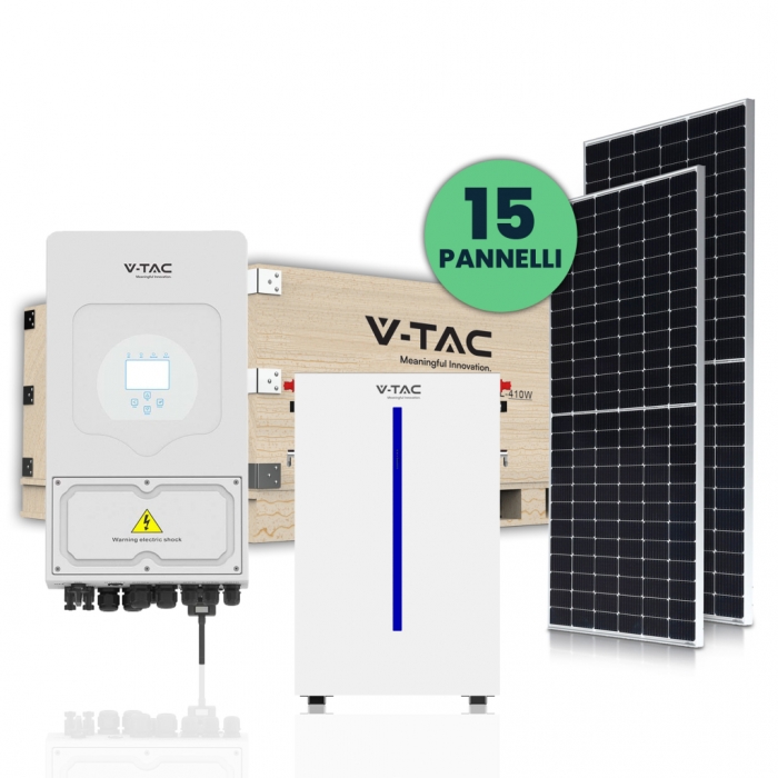 6kW Super Promo Mono Solar Set 30MM + Inverter + Battery ( 11551 + 11529 + 11539 ) CEI-021 ITALY