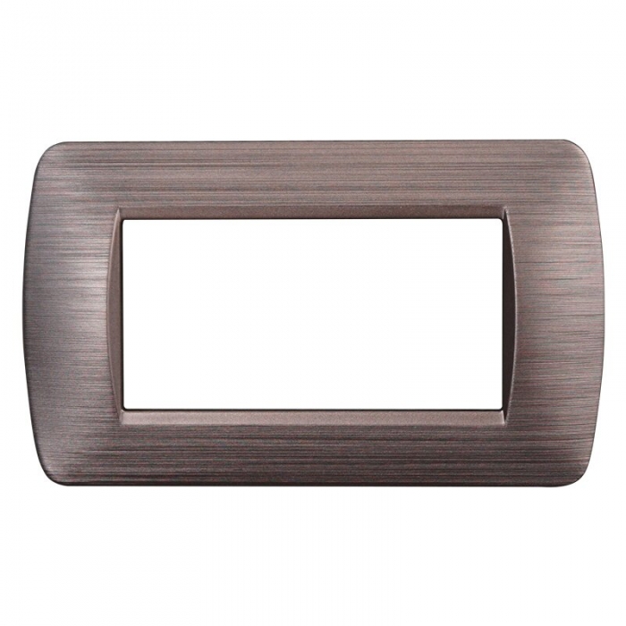 PLACCA 4P BRONZO SATINATO