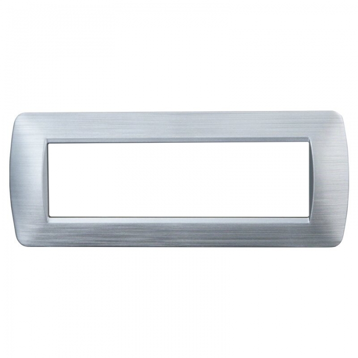 PLACCA 7P SILVER SATINATO