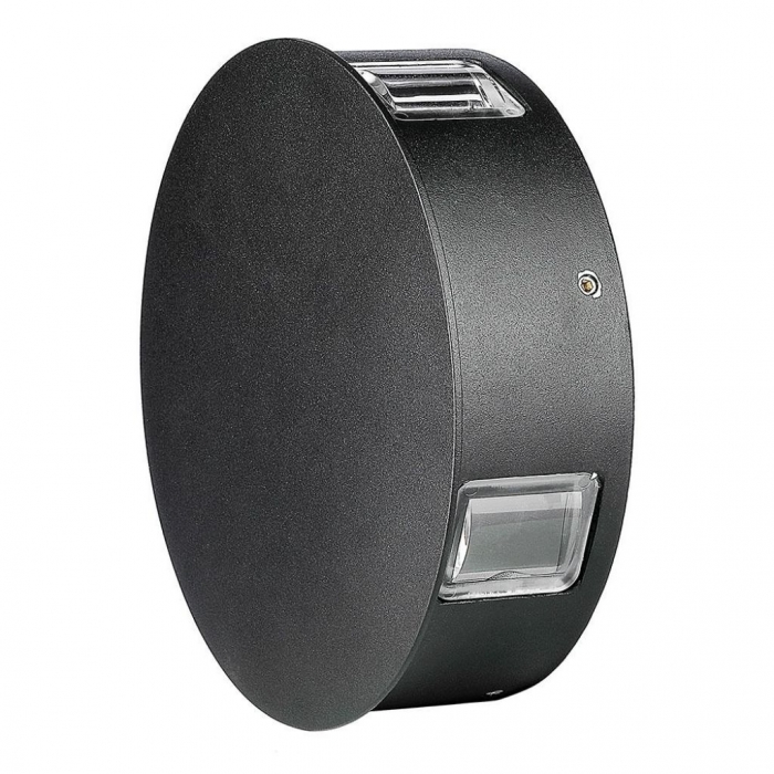 Lampada LED da Muro Rotondo Colore Nero