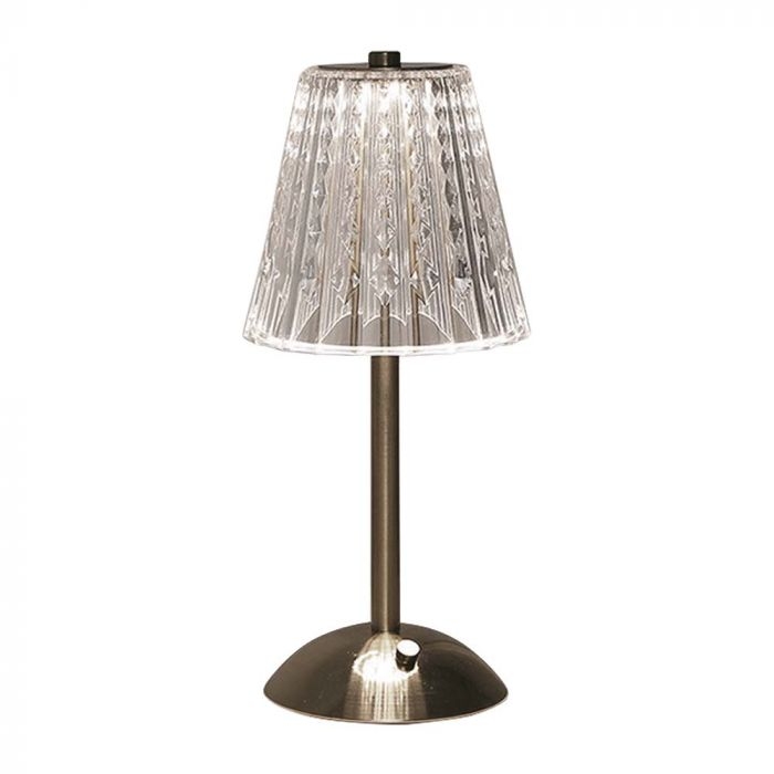 3W Led Table Lamp Nickle Sand 3in1