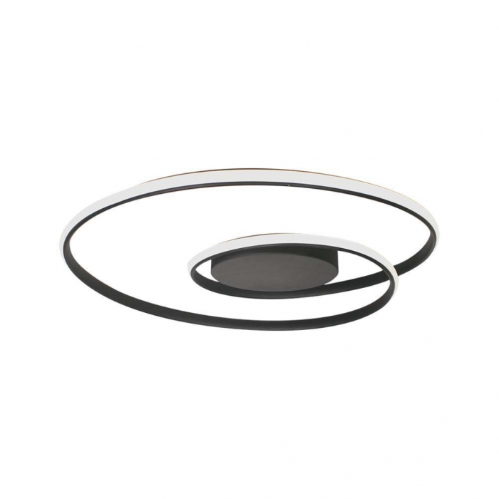 Plafoniera LED 48W con Montaggio a Plafone TRIAC Dimmerabile Corpo Nero
