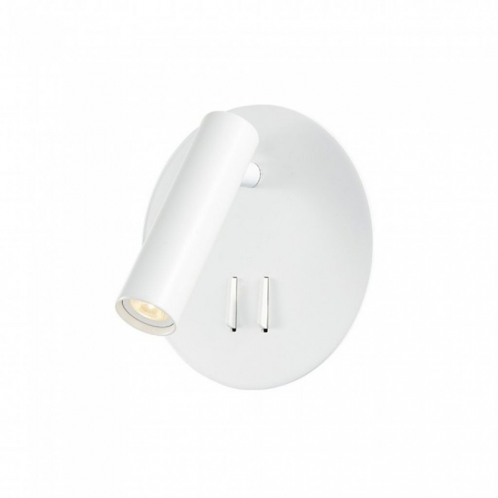 Applique da Hotel per Lettura con 2 LED 3W e 6W Colore Bianco