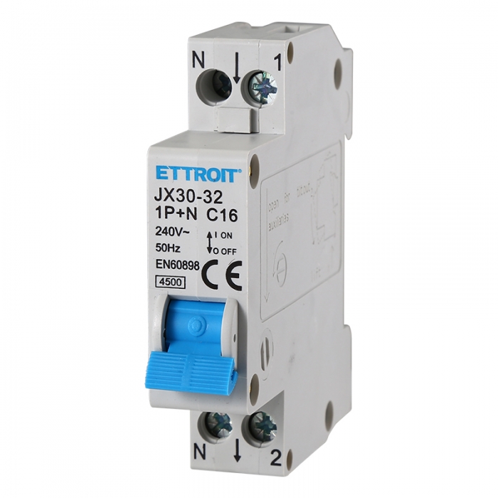 Interruttore Magnetotermico 1P+N 16A 220V 4.5KA