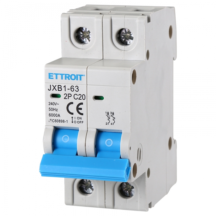 Interruttore Magnetotermico 2P 20A 220V 6KA