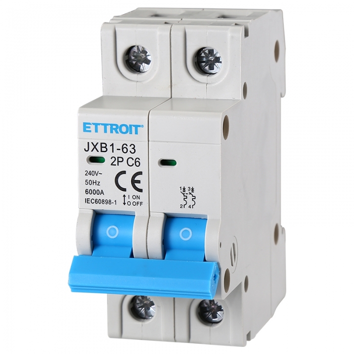 Interruttore Magnetotermico 2P 6A 220V 6KA