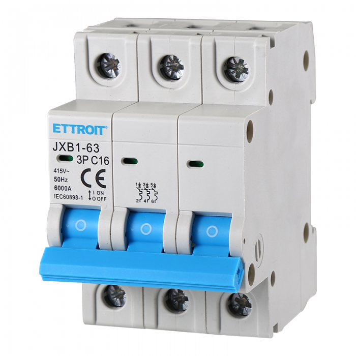 Interruttore Magnetotermico 3P 16A 380V 6KA