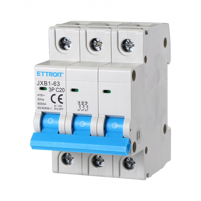 Interruttore Magnetotermico 3P 20A 380V 6KA