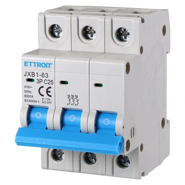 Interruttore Magnetotermico 3P 25A 380V 6KA