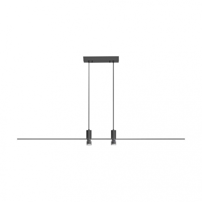 19W LED Designer Hanging Lamp Black 3000K