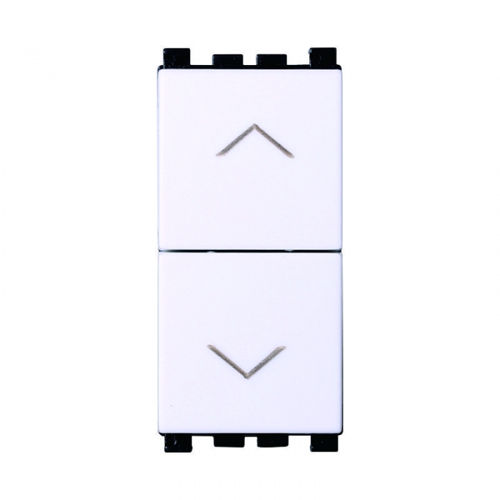 PULSANTE DOPPIO 1P+1P 16A BIANCO