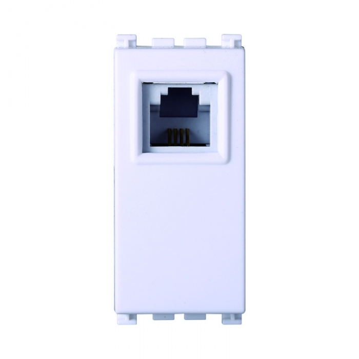 CONNETTORE RJ11 TELEFONO BIANCO