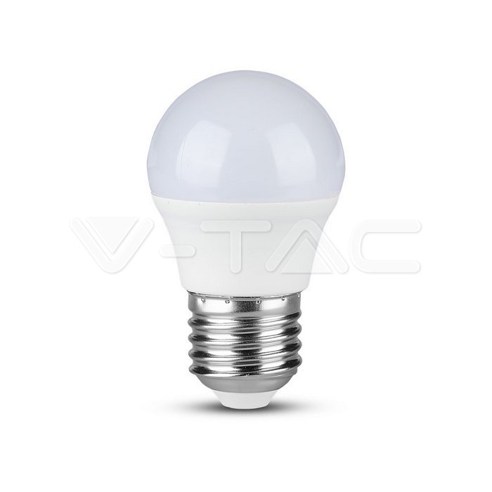 Lampadina LED SAMSUNG Chip 5.5W E27 G45 Plastica Bianco Caldo