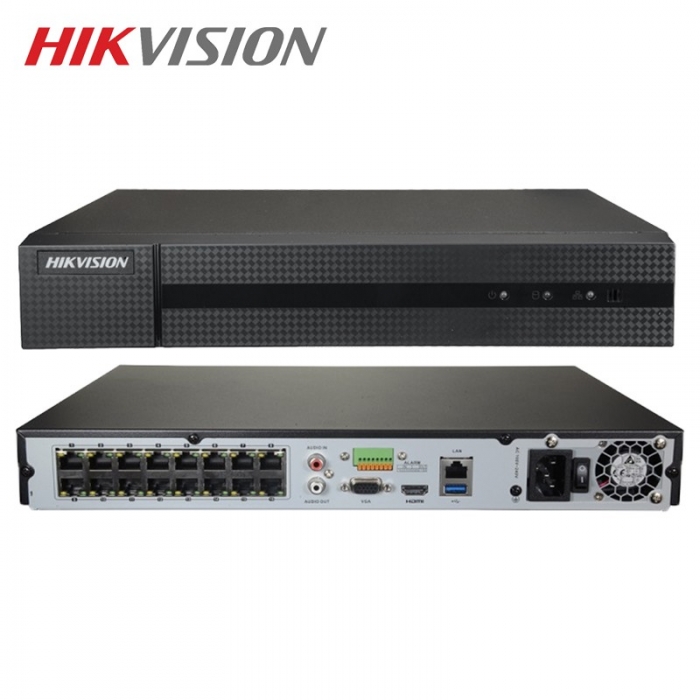 Hikvision HiWatch Series HWN-5216MH-16P Nvr 16 Canali Poe fino A 8 Mpx 4k