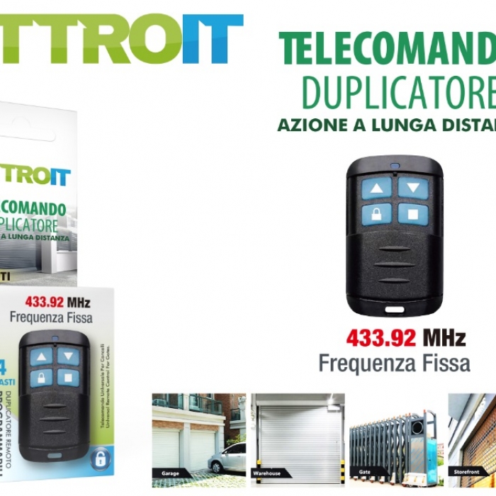 Telecomando apricancello Easy Garage Auto-Apprendente 4ch 433mhz