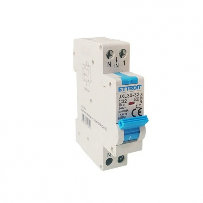 Magnetotermico Differenziale 1P+N 32A 30mA 220V-6KA CLASSE A