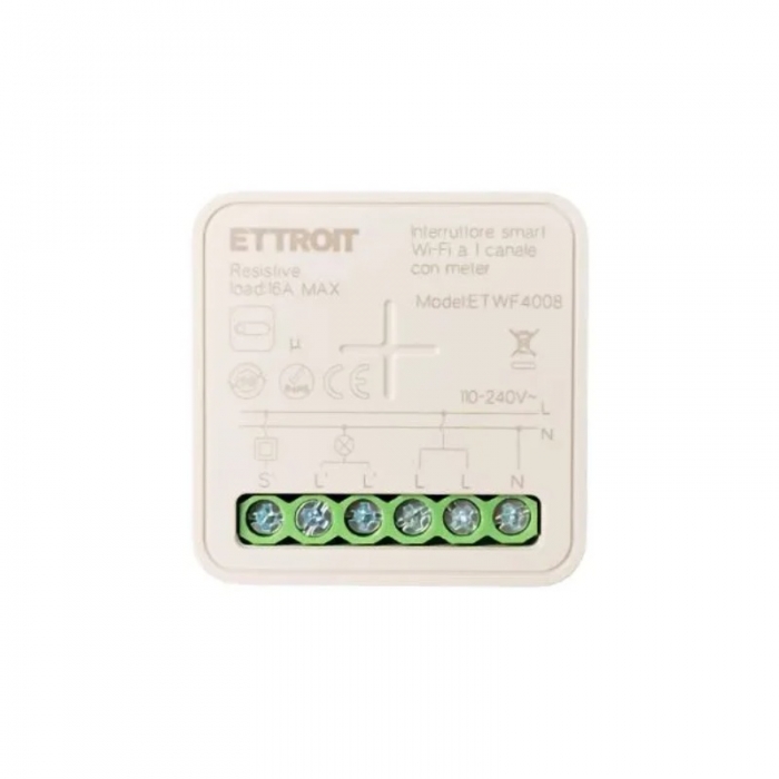 Micromodulo energy meter / Interruttore Smart WiFi 1 Canale 10A da Incasso Tuya